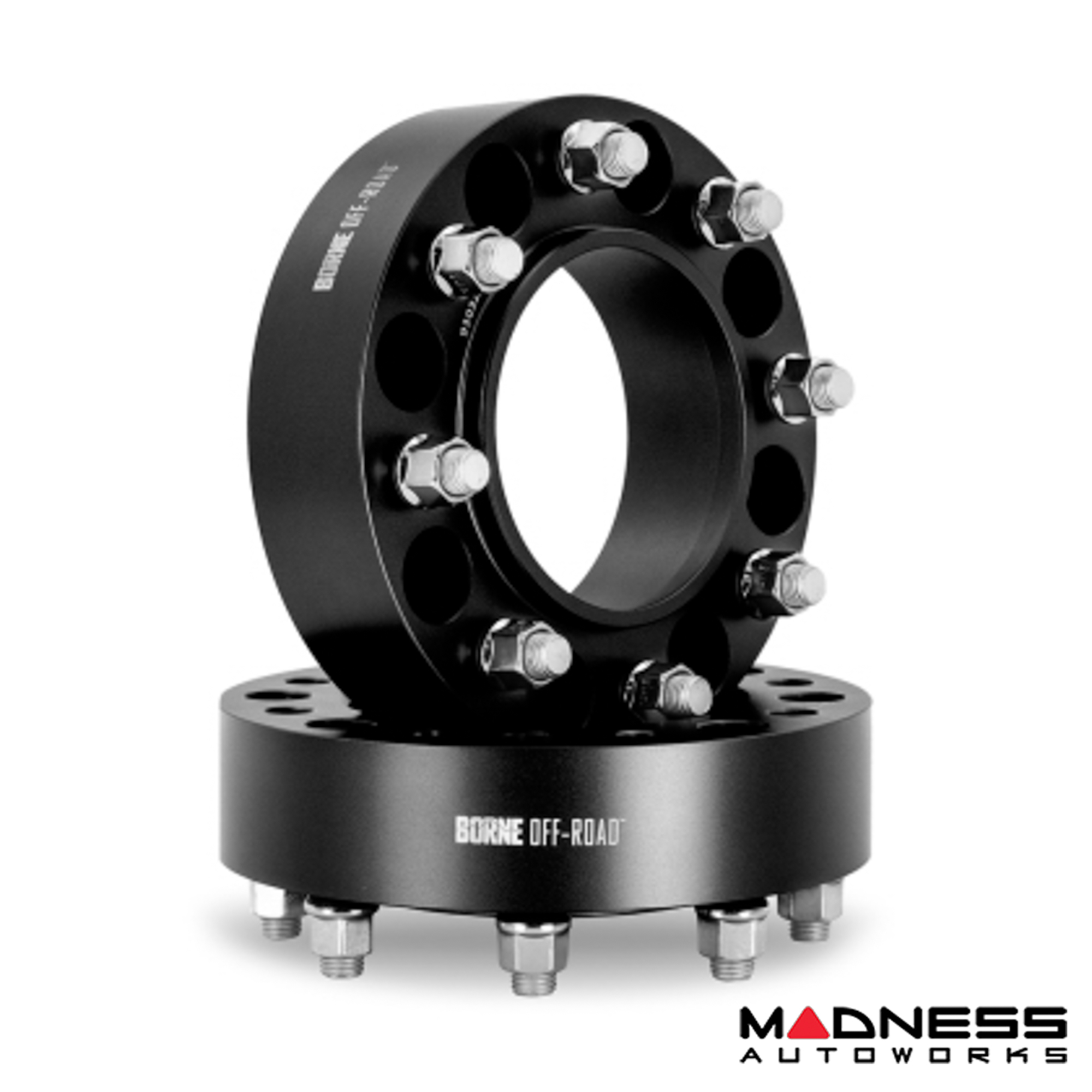 Ford Bronco Wheel Spacers - Set of 2 - 50MM - M12 - Mishimoto Borne Black 